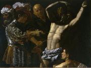 CECCO DEL CARAVAGGIO Martyrdom of Saint Sebastian. oil on canvas